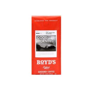 Boyd&#039;s Coffee Ground Coffee, Good Morning, Medium Roast, 12 oz Bag