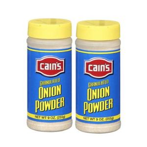 Cain's onion Powder, 2 bottles, 9 oz each