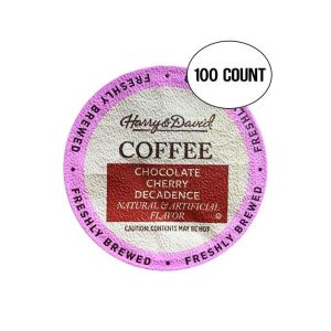 Harry &amp; David Chocolate Cherry Decadence Single-Serve Coffee K Cups 100 count