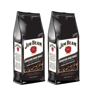 Jim Beam Signature Dark Roast Bourbon Flavored Ground Coffee, 2 bags (12 oz ea.)