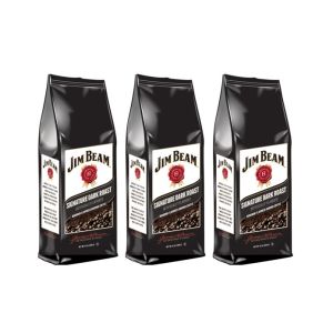 Jim Beam Signature Dark Roast Bourbon Flavored Ground Coffee, 3 bags (12 oz ea.)