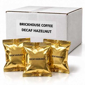 Brickhouse Hazelnut Decaf Ground Coffee (24-2.25 oz bags)