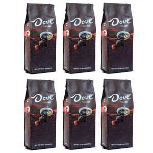 Dove Dark Chocolate, Naturally and Artificially Flavored Ground Coffee, 6/10 oz bags