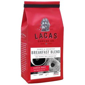 Lacas Coffee Company Breakfast Blend (Town &amp; Country) Medium Fine 12 oz