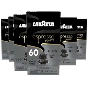 Lavazza Espresso Maestro Ristretto Nespresso Original Capsules 100% Arabica 60 Count