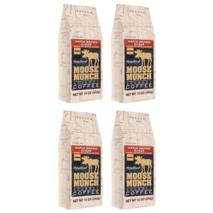  Moose Munch Gourmet Ground Coffee by Harry & David, 4/12 oz bags (Maple Brown Sugar)