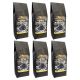 Brickhouse Coffee Midnight Ember Dark Roast, 100% Arabica Ground Coffee, Bold & Smoky Flavor, 6 x 12oz Bags