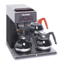 BUNN 13300.0004: Pourover Coffee Brewer 3 Warmers 2 Uppers SST Products  Model: 13300.0004