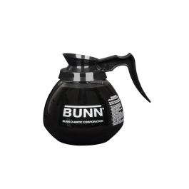 Bunn 12-Cup Commercial Glass Decanter, Black Handle, 42400.0101