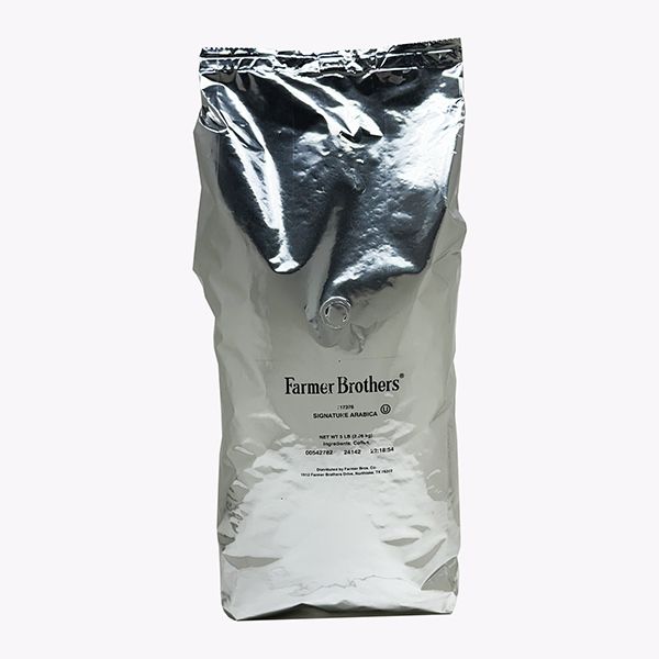 Farmer Brothers Signature Arabica Whole Bean Coffee 5lb Bag Premium Medium Roast Beans from Brazil Uganda