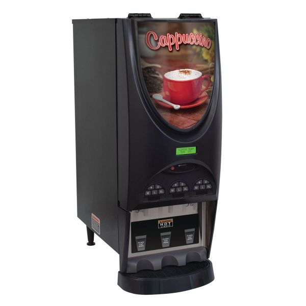 Bunn FMD-3 Fresh Mix Hot Powdered Drink Machine, 3 Hoppers, Cafe Display,  120v (SET00.0197)