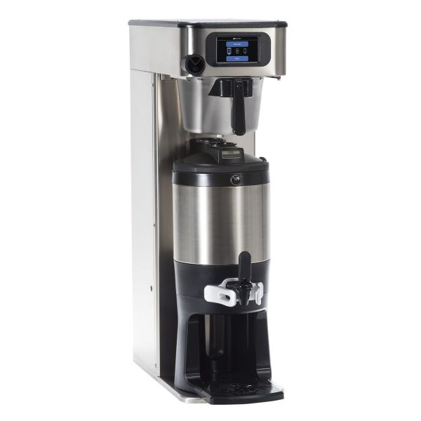 Bunn 53300.0101 ICB-DV Platinum Edition Infusion Series Black / Silver  Single Tall Automatic Coffee Brewer - Dual Voltage