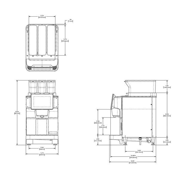 Bunn 55400.0101 Fast Cup Bean to Cup Coffee Brewer 208V 60 HZ