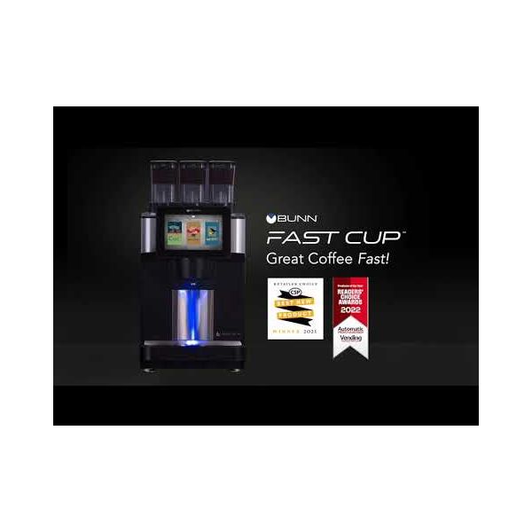 Bunn Fast Cup - Automatic Coffee machine - 6.2 bar - stainless Black
