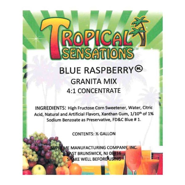 Frozen Drink Mix Tropical Sensations - Blue Raspbery Granita Mix