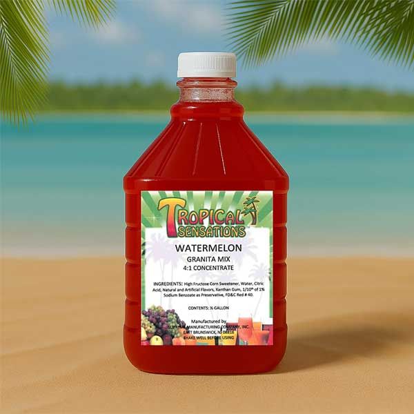 Tropical Sensations - Watermelon Granita Mix, one bottle 64 oz