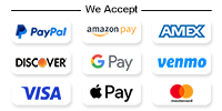 We Accept the Following Payment Methods