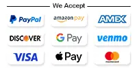 We Accept the Following Payment Methods
